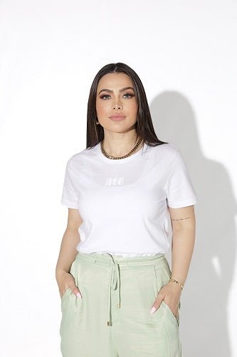 Camiseta Baby Look Feminino Manga Curta - Bordado IESU - iesustore